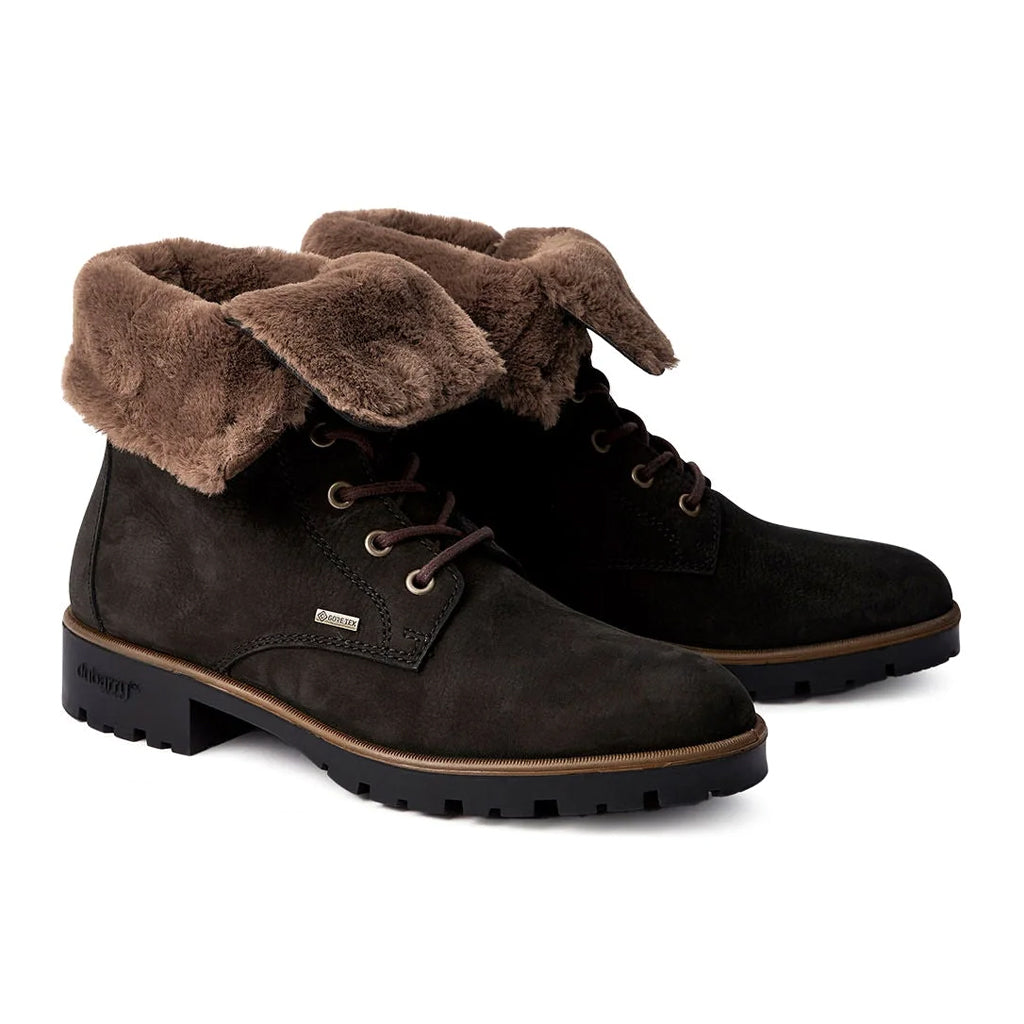 DUBARRY OF IRELAND GLENGARRIFF FUR LINNED BOOT - BLACK