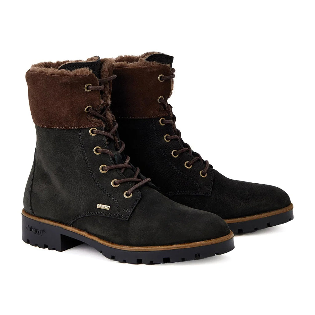 DUBARRY OF IRELAND GLENGARRIFF FUR LINNED BOOT - BLACK