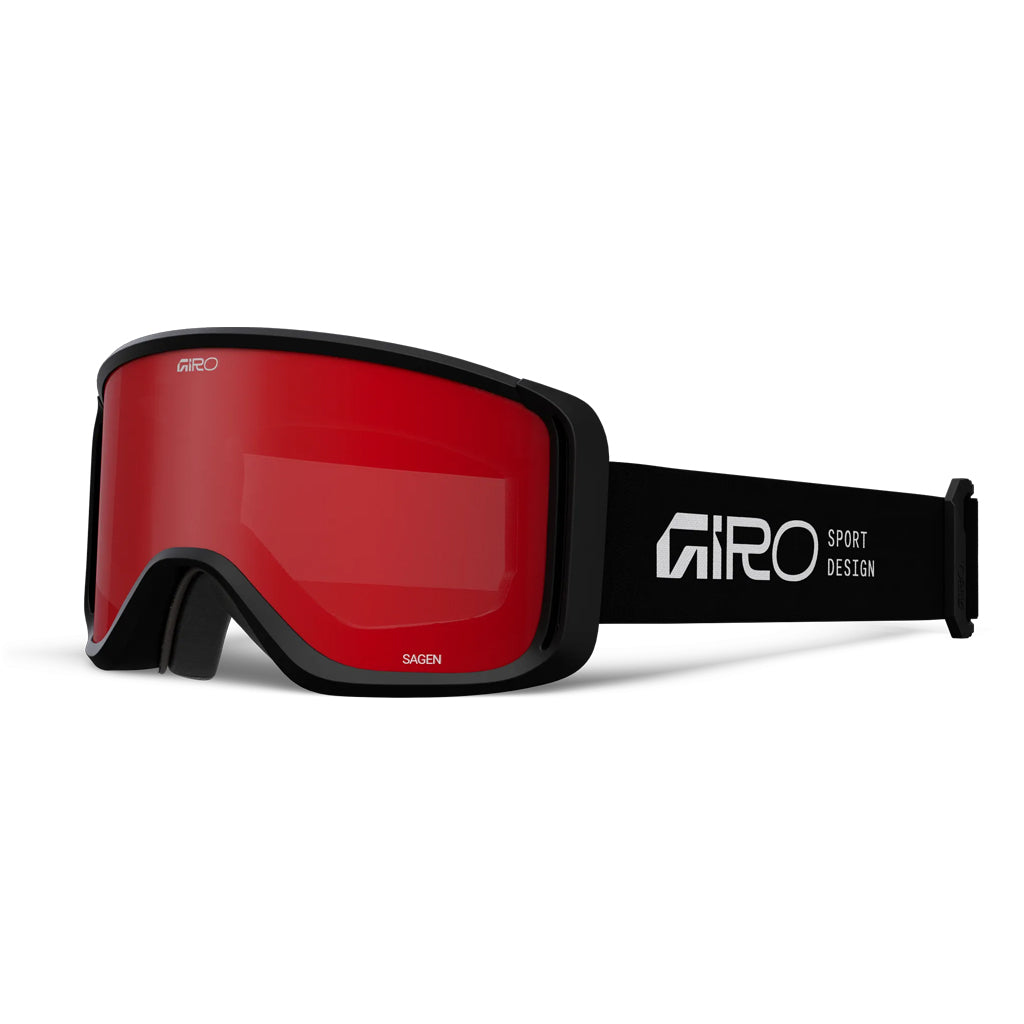 GIRO SAGEN STACKED BLACK-AMBER SCARLETT