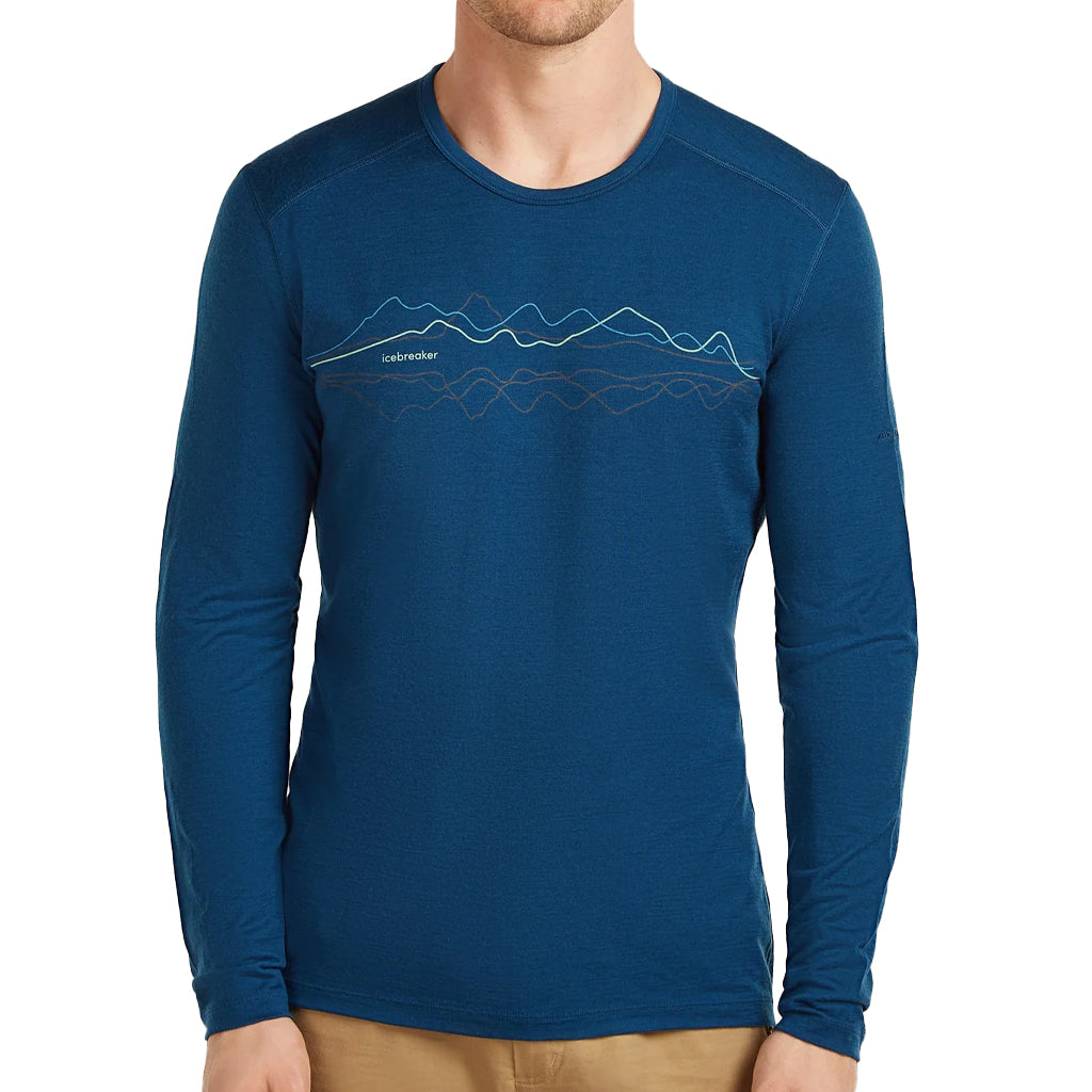 ICEBREAKER 200 OASIS LS CREW-MOUNTAIN LINE