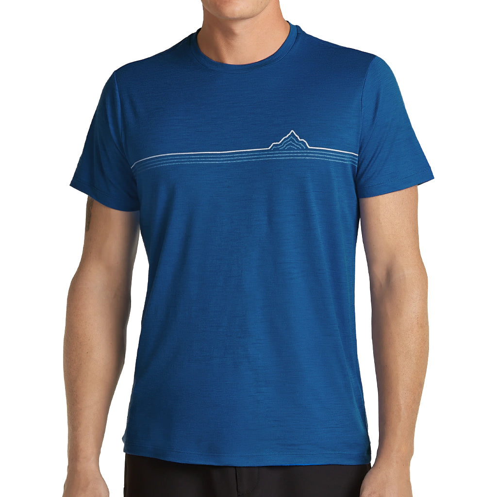 ICEBREAKER MS 150 TECH LITE SS TEE RANGE STRIPES