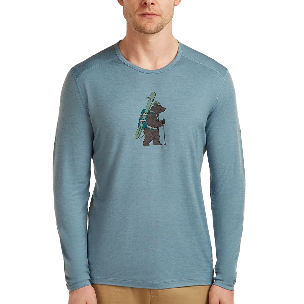 ICEBREAKER MS OASIS LS CREW-BEAR