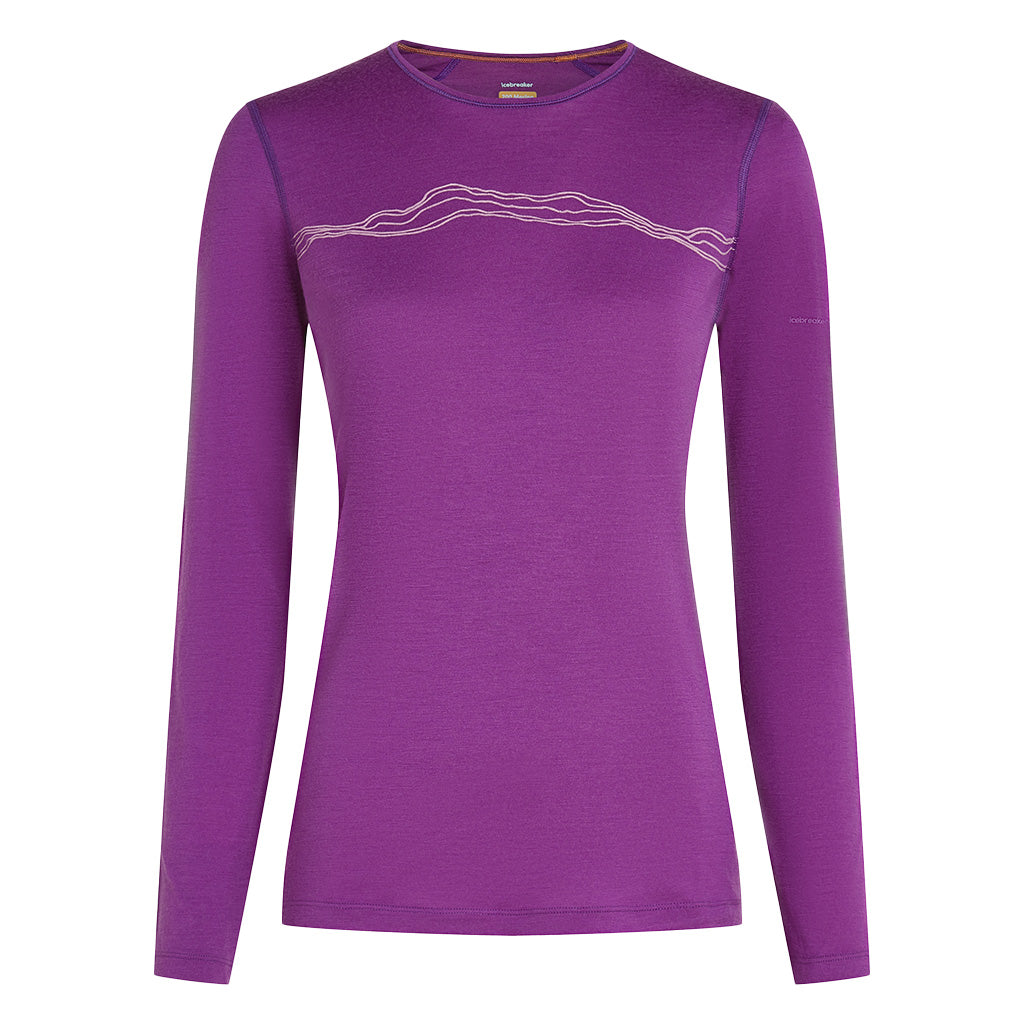 ICEBREAKER WMNS 200 OASIS CREWE MT. PULSE - PASSION