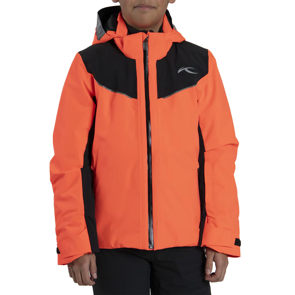 KJUS JNR FORMULA JACKET - SOLAR FLARE/BLACK