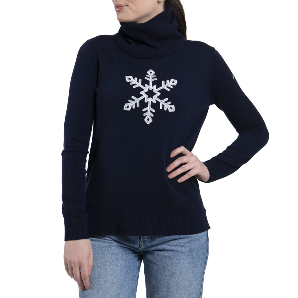 KJUS WS SNOW SWEATER - KJUS NAVY/ALLOY SILVER