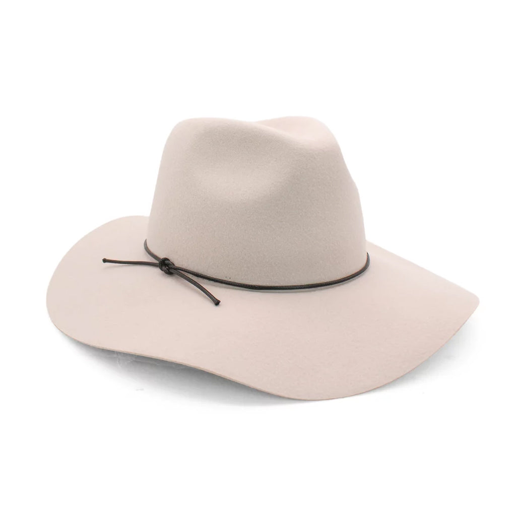 MORGAN & TAYLOR KAIYA FELT FEDORA BEIGE
