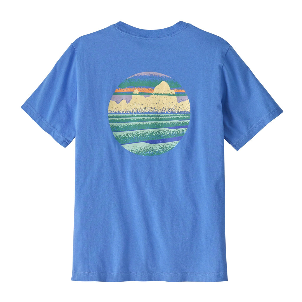 PATAGONIA KS SKYLINE STENCIL T-SHIRT ABUNDANT BLUE