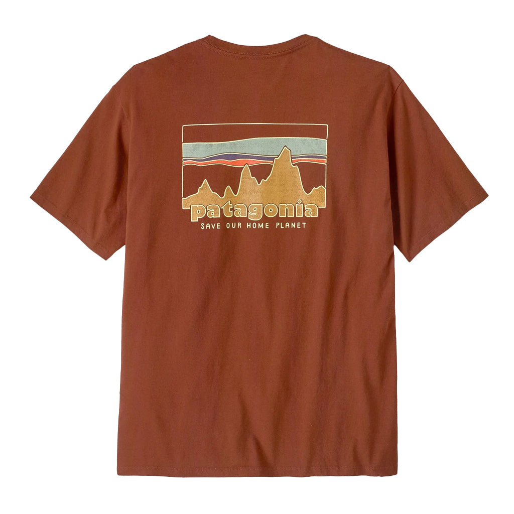 PATAGONIA MS 73 SKYLINE ORGANIC TEE - DRIED VANILLA