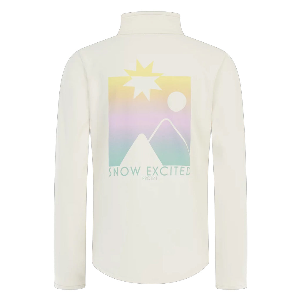 PROTEST JNR TRICIA 1/4 ZIP TOP - KITOFFWHITE