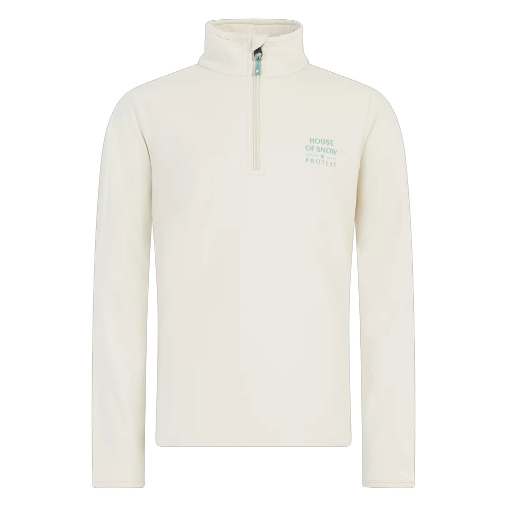 PROTEST JNR TRICIA 1/4 ZIP TOP - KITOFFWHITE