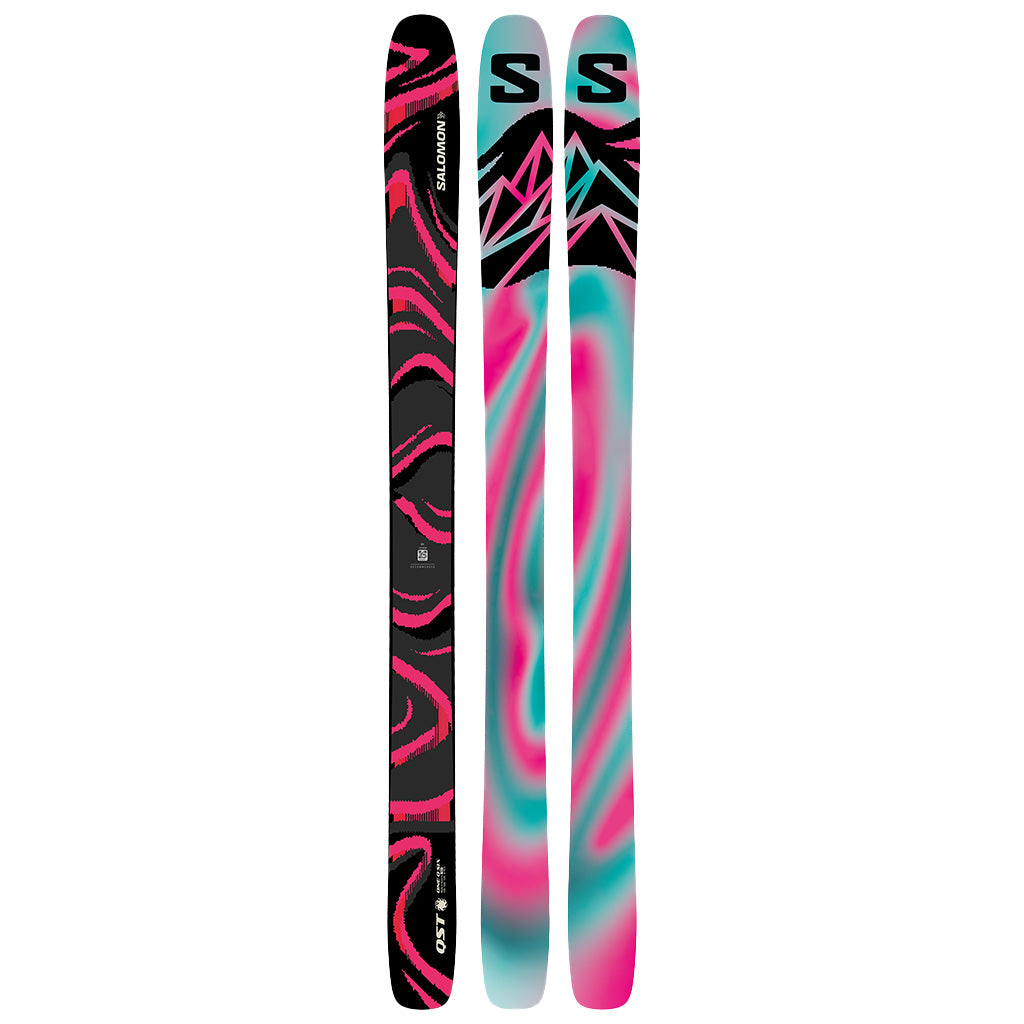 SALOMON QST 106 BLACK/PINK SKIS 2027