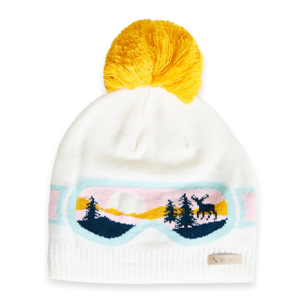 ROJO CLEAR VIEW BEANIE SNOW WHITE