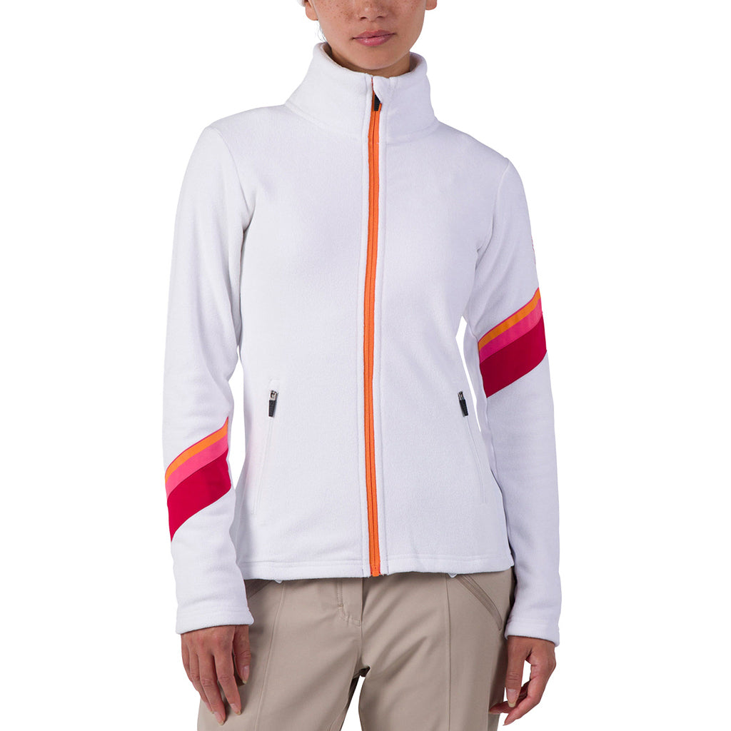 ROSSIGNOL WS STRAWPILE FLEECE JKT- WHITE