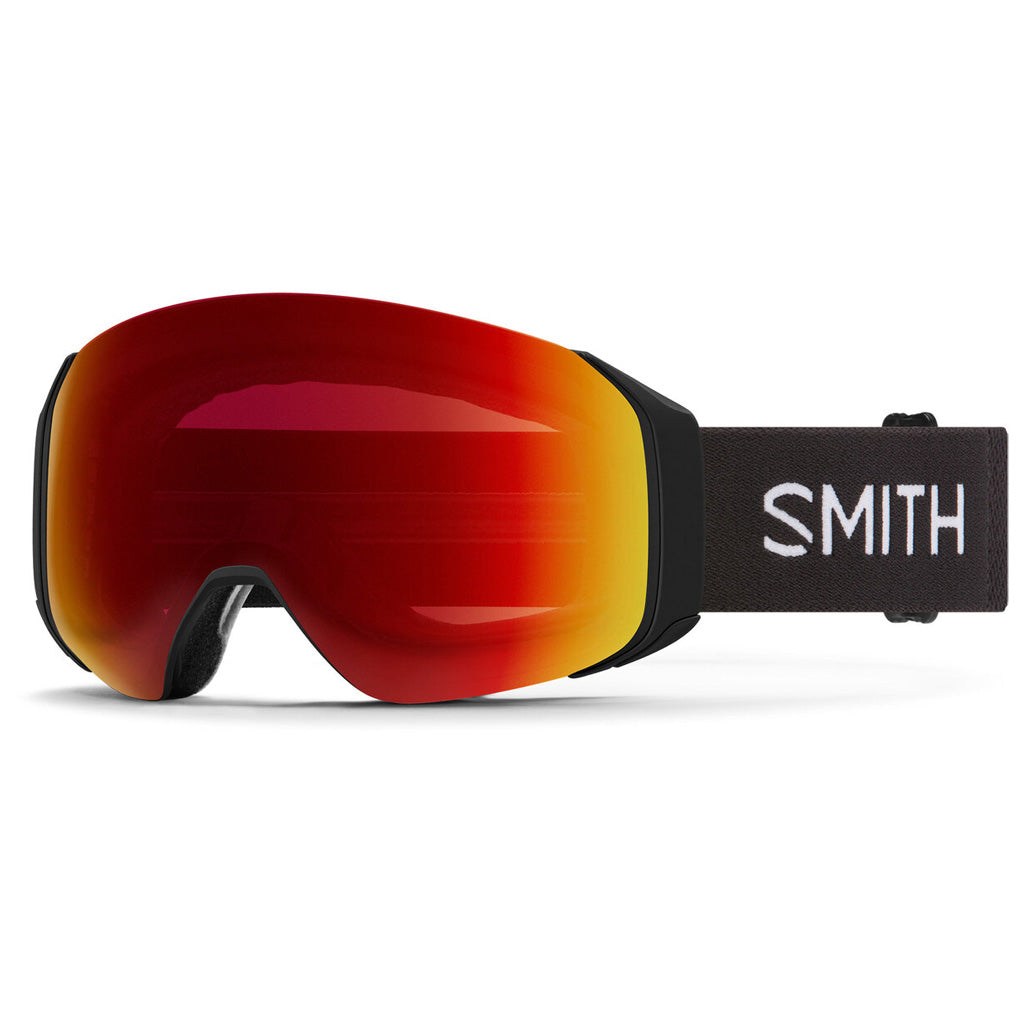 SMITH 4D MAG LOW BRIDGE - BLK CHROMAPOP EVERYDAY RED + STORM YELLOW FLASH
