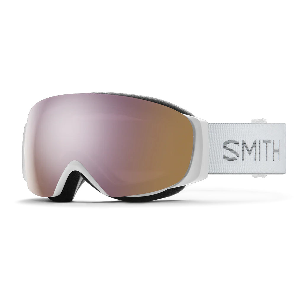 SMITH I/O MAG S WHITE CHUNKY KNIT CHROMAPOP EVERYDAY ROSE GOLD + STORM ROSE