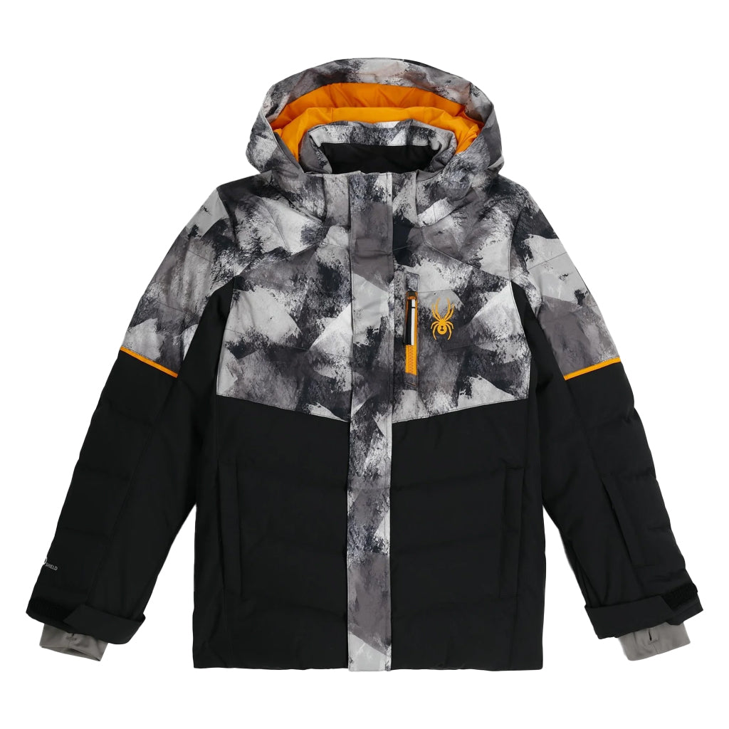 SPYDER BOYS LEADER JACKET - BLACK