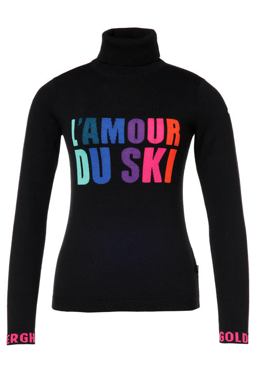 GOLDBERGH AMOUR LONG SLEEVE KNIT - BLACK