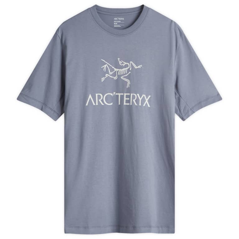 ARCTERYX MS ARC'WORD LOGO SS TEE- STRATUS/ARCTIC SILK