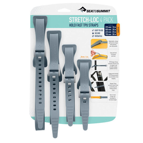 SEATOSUMMIT STRETCH-LOC ALL SIZES 4 PACK 20MM