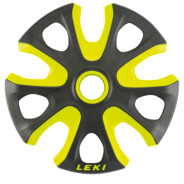 LEKI BIG MOUNTAIN BASKET 95MM 2K - NEON YELLOW BLACK