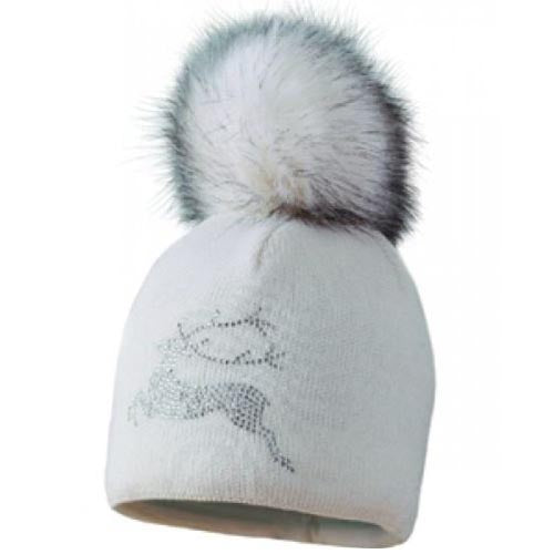 STARLING SILVER BLING MERINO BEANIE - REAL FUR