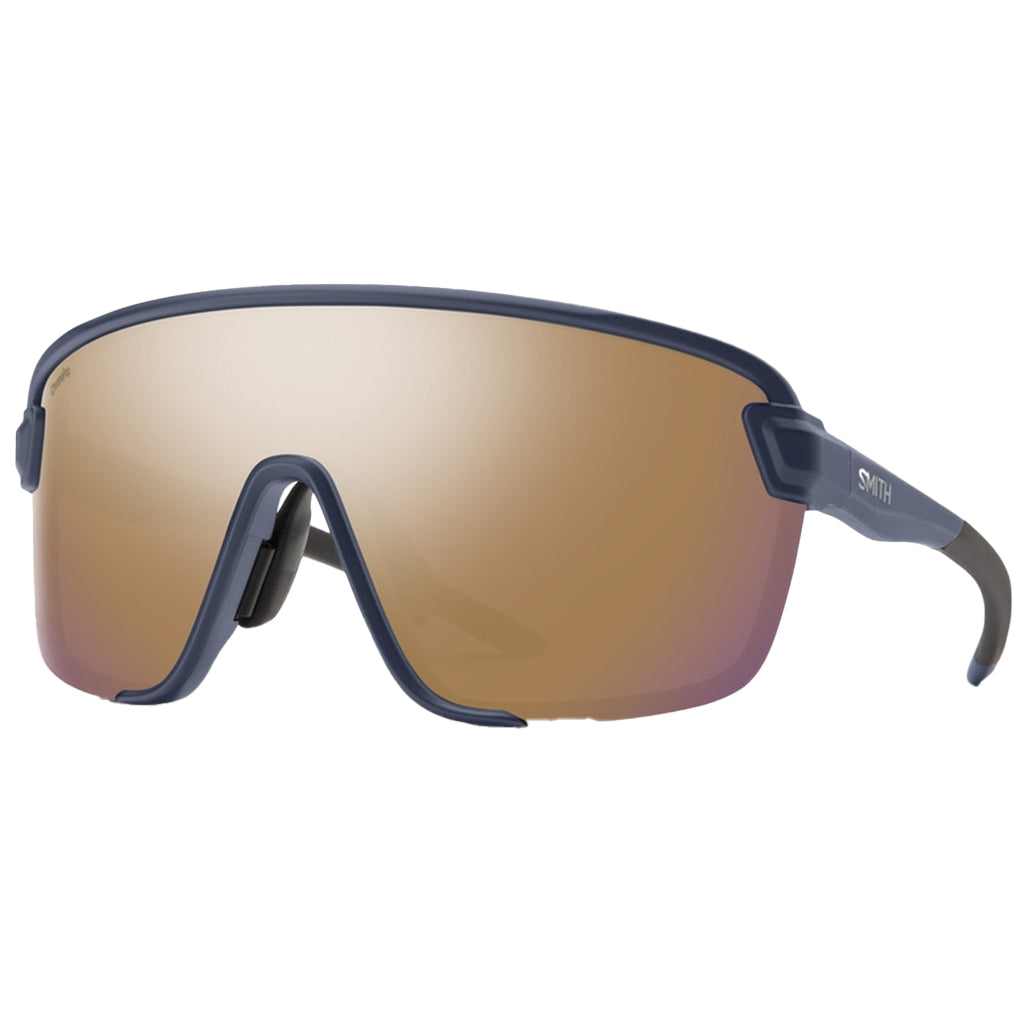 SMITH BOBCAT SUNGLASSES MATTE NAVY w CHROMAPOP ROSE GOLD