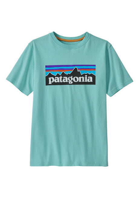 PATAGONIA BOYS REGENERATIVE COTTON P6 LOGO TEE