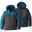 PATAGONIA BOYS REVERS DOWN HOODY BALKAN BLUE