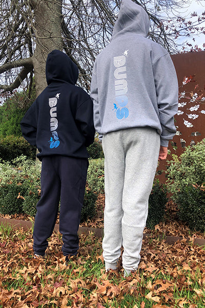 BUMPS LIMITED EDITION KIDS HOODIE GREY