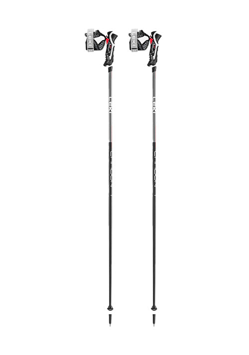 LEKI CARBON 14 3D TRIGGER POLES - BLK-ANTH-RED