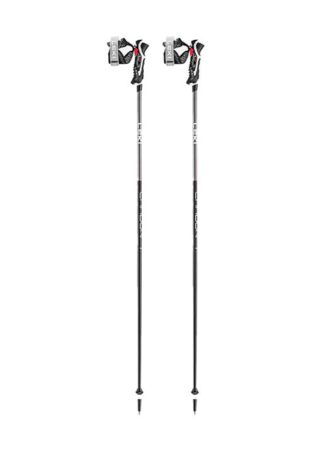 LEKI CARBON 14 3D TRIGGER POLES - BLK-ANTH-RED