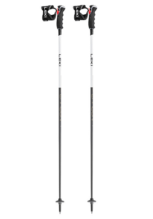 LEKI CARBON 14 3D TRIGGER W POLES - CAR-WHT-GLD