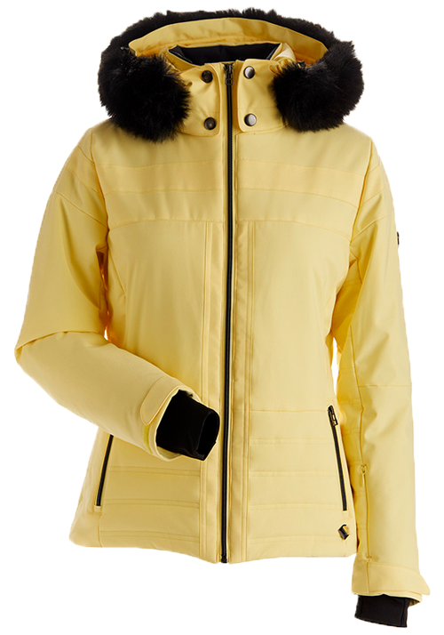 NILS CHAMONIX FAUX FUR JACKET - LIGHT YELLOW