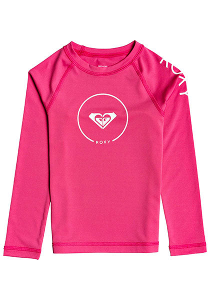 ROXY JNR GIRL BEACH CLASSIC LS RASHSHIRT PINK