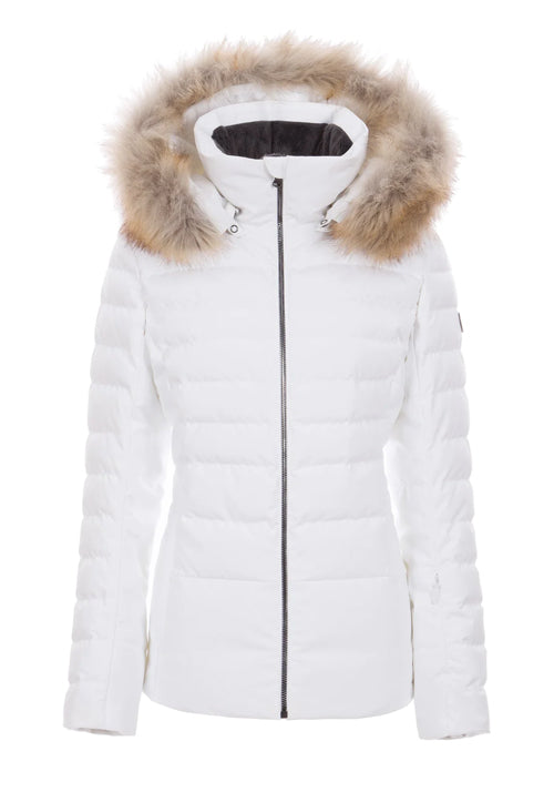 FERA WS JULIA FAUX FUR JACKET - WHITE CLOUD
