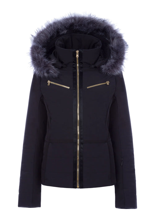 FERA WS LILY FAUX FUR JACKET - BLACK