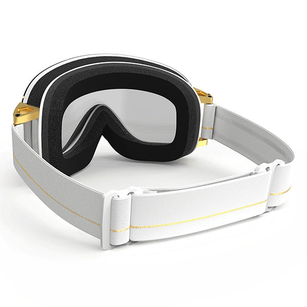 YNIQ MODEL FOUR - WHITE GOLD | BROWN LENS