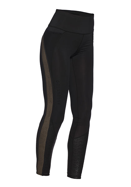 GOLDBERGH SELENA LEGGING BLACK/GOLD