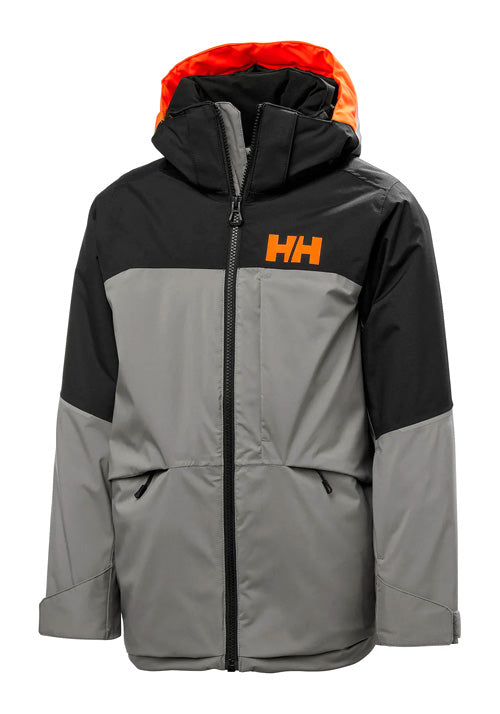 HELLY HANSEN JNR SUMMIT JACKET - CONCRETE