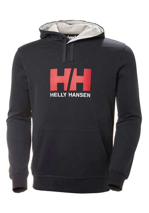 HELLY HANSEN LOGO HOODIE NAVY