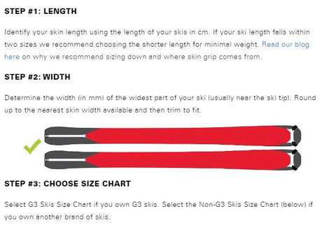 G3 ALPINIST PLUS UNIVERSAL SKINS 145MM