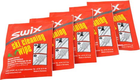 SWIX SKI CLEANER WIPE 5 PACK