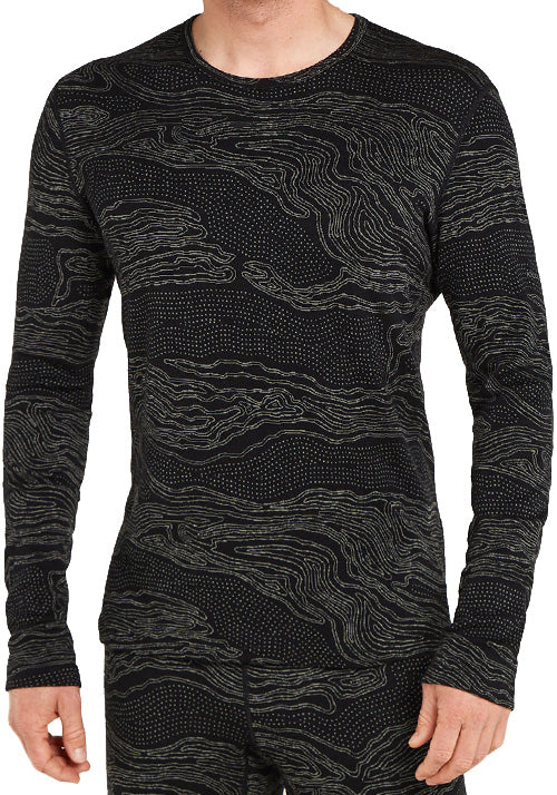 ICEBREAKER VERTEX 260 LS CREW-SNOWGUIDE BLACK