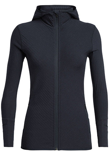 ICEBREAKER WS DESCENDER LS ZIP MIDNIGHT NAVY