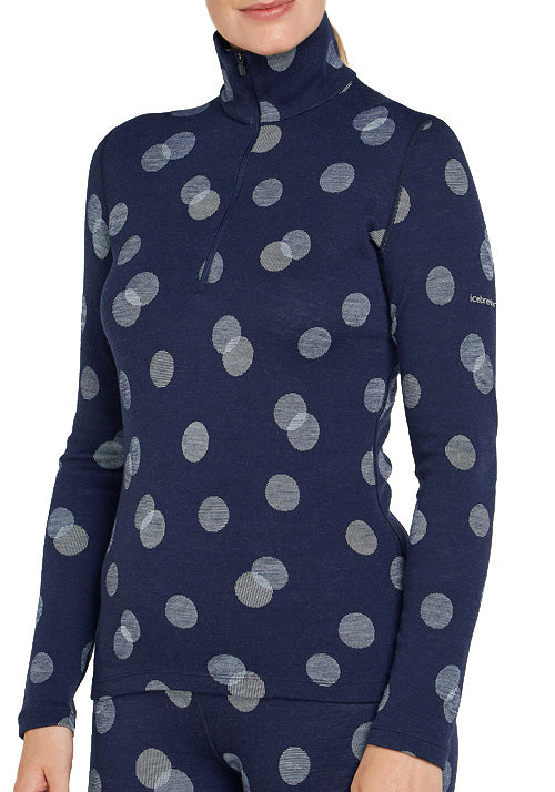 ICEBREAKER WS VERTEX LS HZ TOP-FALLING FLAKES NAVY