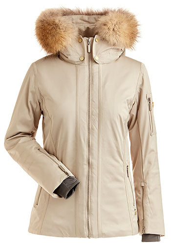 NILS ISA REAL FUR JACKET CHAMPAGNE