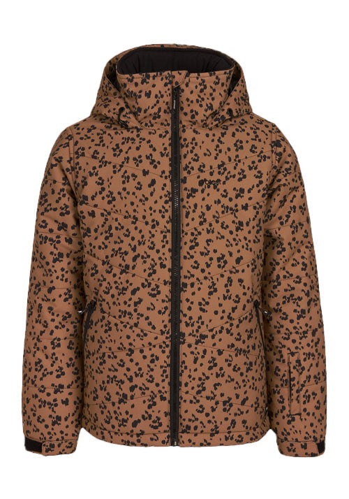 PROTEST JNR BELLE JACKET - FUDGECAMEL PRINT