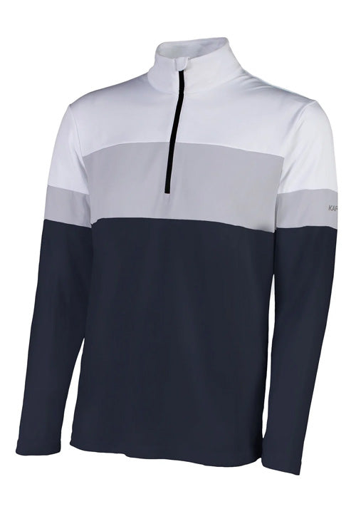 KARBON MS EROS 1/4 ZIP SKIVVY - WHITE/BLACK