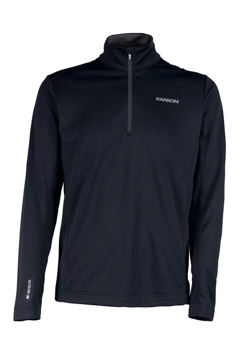 KARBON MS VENTURE 1/4 ZIP TOP - BLACK