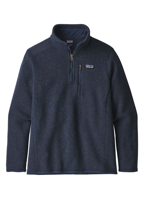 PATAGONIA BOYS BETTER SWEATER 1/4 ZIP | NAVY